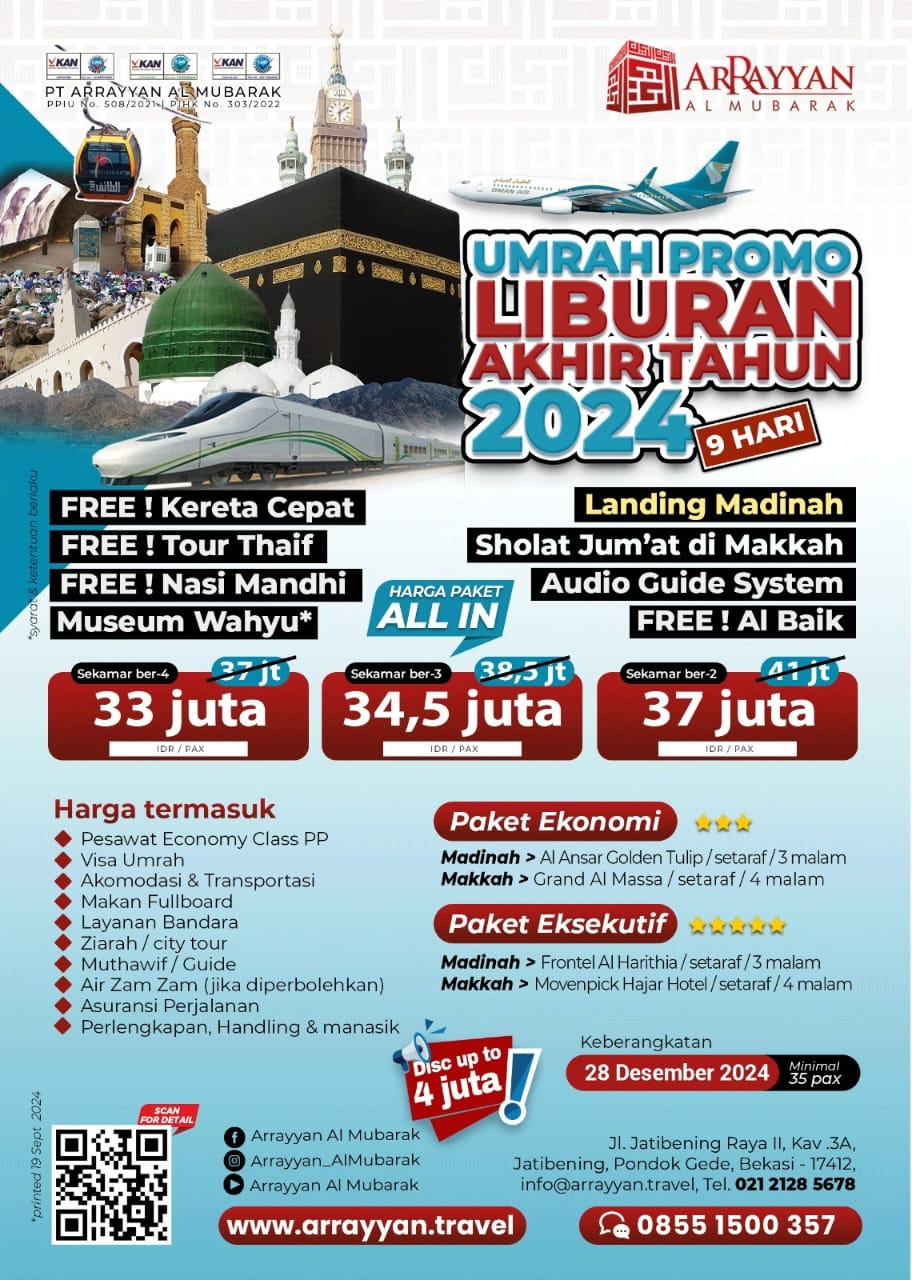 Umrah Promo Liburan Akhir Tahun